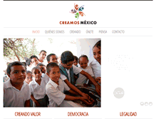 Tablet Screenshot of creamosmexico.org
